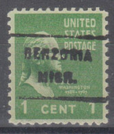 USA Precancel Vorausentwertungen Preo Locals Michigan, Benzonia 717 - Precancels