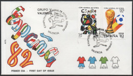 FOOTBALL - ESPAGNE VALENCIA 1982 - CAMPEONATO MUNDIAL DE FUTBOL - GRUPO V - FDC - A - 1982 – Spain