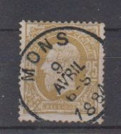 BELGIË - OBP - 1869/83 - Nr 32 - T0 (MONS) - Coba + 1.00 € - 1869-1883 Leopold II