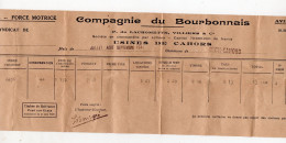 Cahors ( 46) Facture Compagnie Du Bourbonnais  ECLAIRAGE  FORCE MOTRICE  1941  (PPP47205) - 1900 – 1949