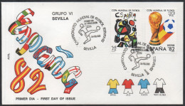 FOOTBALL - ESPAGNE SEVILLA 1982 - CAMPEONATO MUNDIAL DE FUTBOL - GRUPO VI - FDC - A - 1982 – Espagne