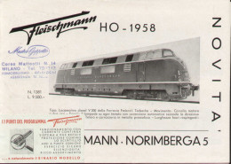 Catalogue FLEISCHMANN 1958 Novità HO 1/87 Italienische Ausgabe   - En Suédois - Ohne Zuordnung