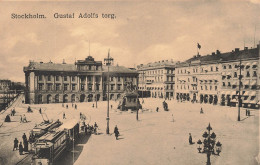 SUEDE - Stockholm - Gustaf Adolfs Torg - Carte Postale Ancienne - Suecia