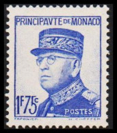 1939-1940. MONACO. Louis II. 1 F. 75 Hinged. (Michel 179) - JF544911 - Neufs