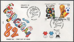 FOOTBALL - ESPAGNE MALAGA 1982 - CAMPEONATO MUNDIAL DE FUTBOL - GRUPO VI - FDC - A - 1982 – Spain