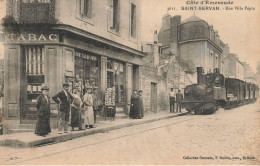 St Servan * Rue Ville Pépin * Débit De Tabac Tabacs TABAC * Tramway Train Ligne Chemin De Fer Ile Et Vilaine Locomotive - Saint Servan