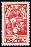 1936. REP. FRANCAISE. Children Of Unemployed 50 C + 10 C Hinged.  (Michel 317) - JF544919 - Neufs