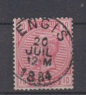 BELGIË - OBP - 1883 - Nr 38 T0 (ENGIS) - Coba + 4.00 € - 1883 Leopold II
