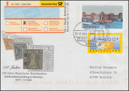 Sonder-R-Zettel Bayrische Briefmarken Auf USo 11, ATM 400 - SSt MÜNCHEN 30.10.99 - R- & V- Vignetten