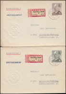 1481-1482 Ulbricht 1 Mark Und 2 Mark Auf Zwei R-FDC KARL-MARX-STADT 4.6.1969 - Covers & Documents