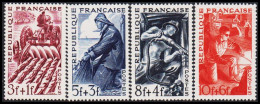 1949. REP. FRANCAISE. Occupations Complete Set With 4 Stamps. Hinged.  (Michel 834-837) - JF544928 - Neufs