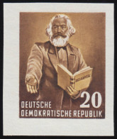 388B YI Karl-Marx-Jahr Aus Block, 20 Pf Wz.2 YI ** - Unused Stamps