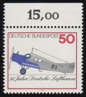 878 Lufthansa ** Oberrand - Unused Stamps