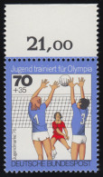 885 Olympia 70+35 Pf Volleyball ** Oberrand - Unused Stamps