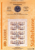 2558 650 Jahre Hanse / Hansa Teutonica - Numisblatt 4/2006 - Numisbriefe