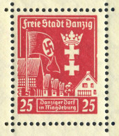 Danzig Block 3I  Leistungsschau 1937 Mit Plattenfehler I, Postfrisch ** - Neufs