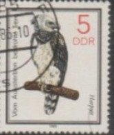 1985 DDR USED STAMP ON BIRD/Protected Animals/Harpia Harpyja-Eagles - Adler & Greifvögel