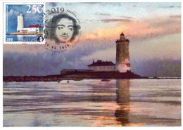 Russia 2019 Tolbuhin Lighthouse 300 Years (oldest Russian Lighthouse, Finnish Gulf) Peterspost Maxicard - Lighthouses