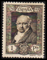 1930. ESPANA. Francisco De Goya, 1 Pta, Hinged. (Michel 477A) - JF545011 - Nuovi