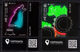 UKRAINE 2021-06 EUROPA: Endangered Wildlife. Nature Of Carpates. LR CORNER, MNH - 2021