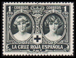 1926. ESPANA. RED CROSS. The Royal Family. 1 CTO, Hinged (Michel 298) - JF545044 - Neufs