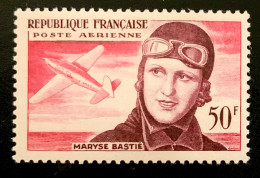 1955  FRANCE N 34 POSTE AERIENNE - MARYSE BASTIE - NEUF** - 1927-1959 Postfris