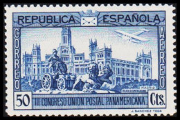 1931. ESPANA. III CONGRESO UNION POSTAL PANAMERICANA, CORREO AEREO. 50 Cts, Hinged. (Michel 595) - JF545060 - Neufs