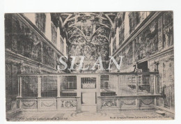 Postal Antigua Roma Interior Capilla Sixtina Ernesto Richter - Antiquité