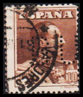 1924. ESPANA. Alfons XIII 10 Pts. Perfin B.U. (Michel 296) - JF545075 - Briefe U. Dokumente