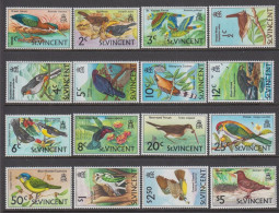 1970-1973. ST. VINCENT.  BIRDS Complete Set With 16 Stamps. Never Hinged.  (Michel 258-273) - JF524868 - St.Vincent (...-1979)