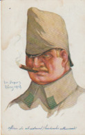 Caricature Militaria Illust. Emile DUPUIS Série Leurs Caboches "Officier De Chasseur (landwehr Allemand) Reims1914 - Dupuis, Emile