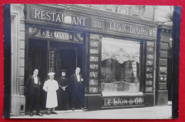 CPA Photo Restaurant Du Lion D'Or. Rue Grétry, Bruxelles - Cafés, Hôtels, Restaurants