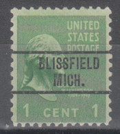 USA Precancel Vorausentwertungen Preo Locals Michigan, Blissfield 263 - Precancels