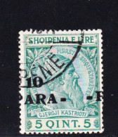 STAMPS-ALBANIA-1914-ERROR-OVERPRINT-USED-SEE-SCAN - Albanien