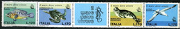 1978 - ITALIA REPUBBLICA  - FAUNA MARINA DEL MEDITERRANEO   -  SERIE COMPLETA DI 4 VALORI  -  VALORE LIRE 170 - NUOVI - 1971-80: Mint/hinged