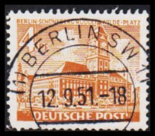 1953. BERLIN. Berliner Bauten 4 Pf With Luxus Cancel BERLIN SW 11 12.9.51.  (Michel 112-113) - JF545114 - Unused Stamps