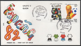 FOOTBALL - ESPAGNE GIJON 1982 - CAMPEONATO MUNDIAL DE FUTBOL - GRUPO II - FDC - A - 1982 – Espagne