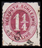 1865-1867. SCHLESWIG-HOLSTEIN & LAUENBURG HERZOGTH-SCHLESWIG 1 1/4 SCHILLING. (Michel 14) - JF545119 - Schleswig-Holstein