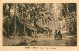 Sri Lanka - Missions De Ceylan - Série X - Sous Les Cocotiers - Animée - CPA - Voir Scans Recto-Verso - Sri Lanka (Ceylon)