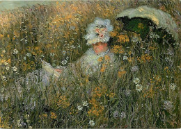 Art - Peinture - Claude Monet - Dans La Prairie - CPM - Voir Scans Recto-Verso - Peintures & Tableaux