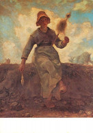 Art - Peinture - Jean-François Millet - La Fileuse, Chevrière Auvergnate - Carte Neuve - CPM - Voir Scans Recto-Verso - Peintures & Tableaux