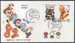 FOOTBALL - ESPAGNE OVIEDO 1982 - CAMPEONATO MUNDIAL DE FUTBOL - GRUPO II - FDC - A - 1982 – Spain