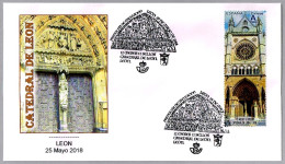 CATEDRAL DE LEON - Nueva Emision 12 Meses 12 Sellos. FDC Leon 2018 - Iglesias Y Catedrales