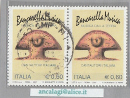 USATI ITALIA 2007 - Ref.1058A "BANCARELLA MUSICA" 1 Val. In Coppia - - 2001-10: Usati