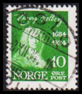 1934. NORGE. Holberg. 10 øre LUXUS Cancel OSLO 3. XII. 34. (Michel 168) - JF545153 - Gebraucht