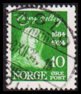 1934. NORGE. Holberg. 10 øre LUXUS Cancel OSLO 3. XII. 34. (Michel 168) - JF545153 - Usados