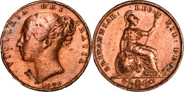 UK - 1840 - ONE FARTHING - Victoria - 19-092 - B. 1 Farthing