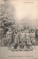 NOUVELLE CALEDONIE - Types Canaques - Colonies Françaises - Animé - Carte Postale Ancienne - Nieuw-Caledonië