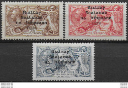 1922 Irlanda Cavalli Marini 3v. MNH SG N. 17/21 - Andere & Zonder Classificatie