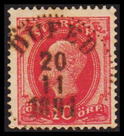 DUFED 20 11 1891. LUXUS Cancel On 1886. Oscar II. Post Horn On Back. 10 öre Rose. (Michel 38) - JF545188 - Used Stamps